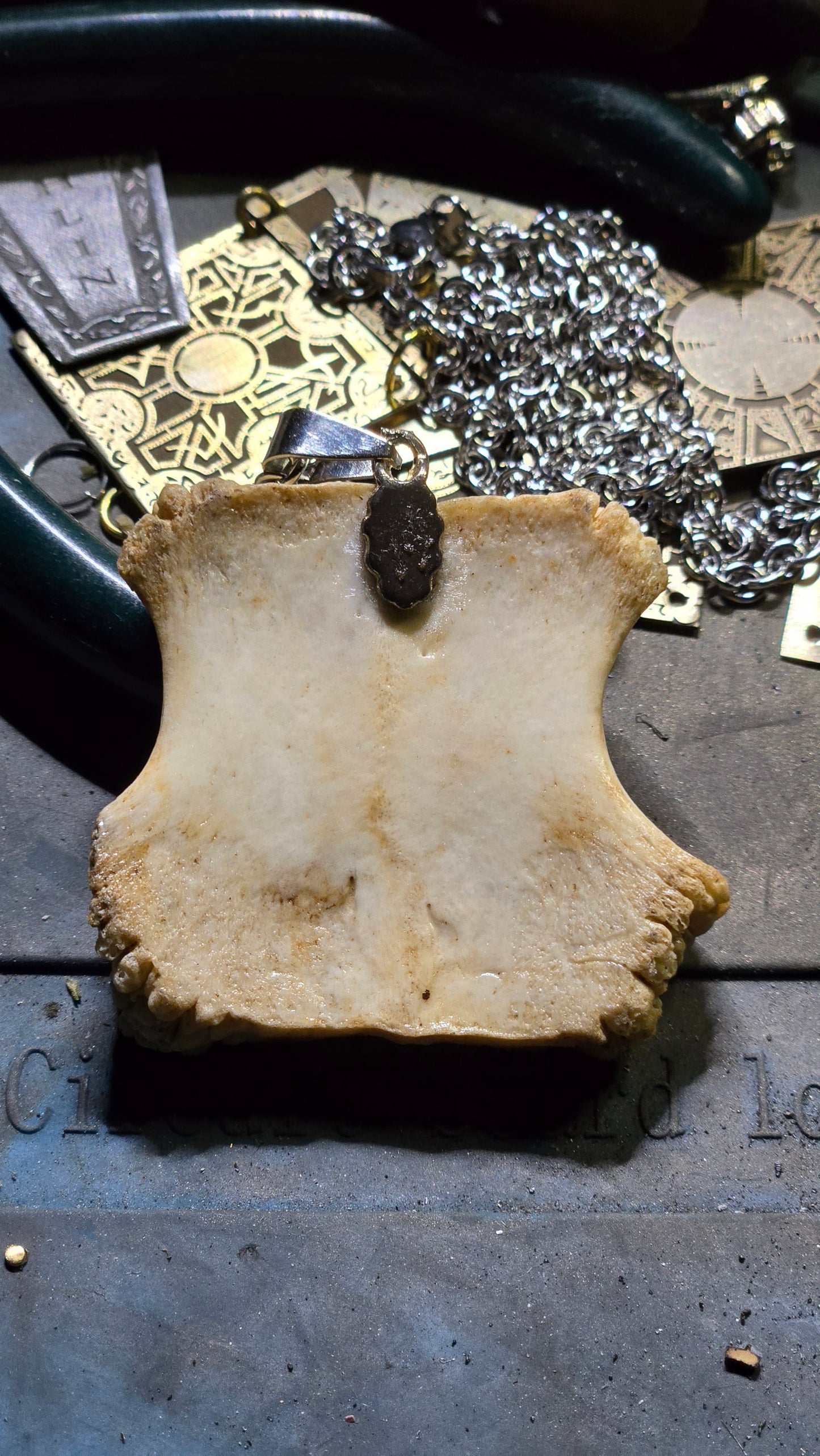 Real Bone Lament Configuration Pendant