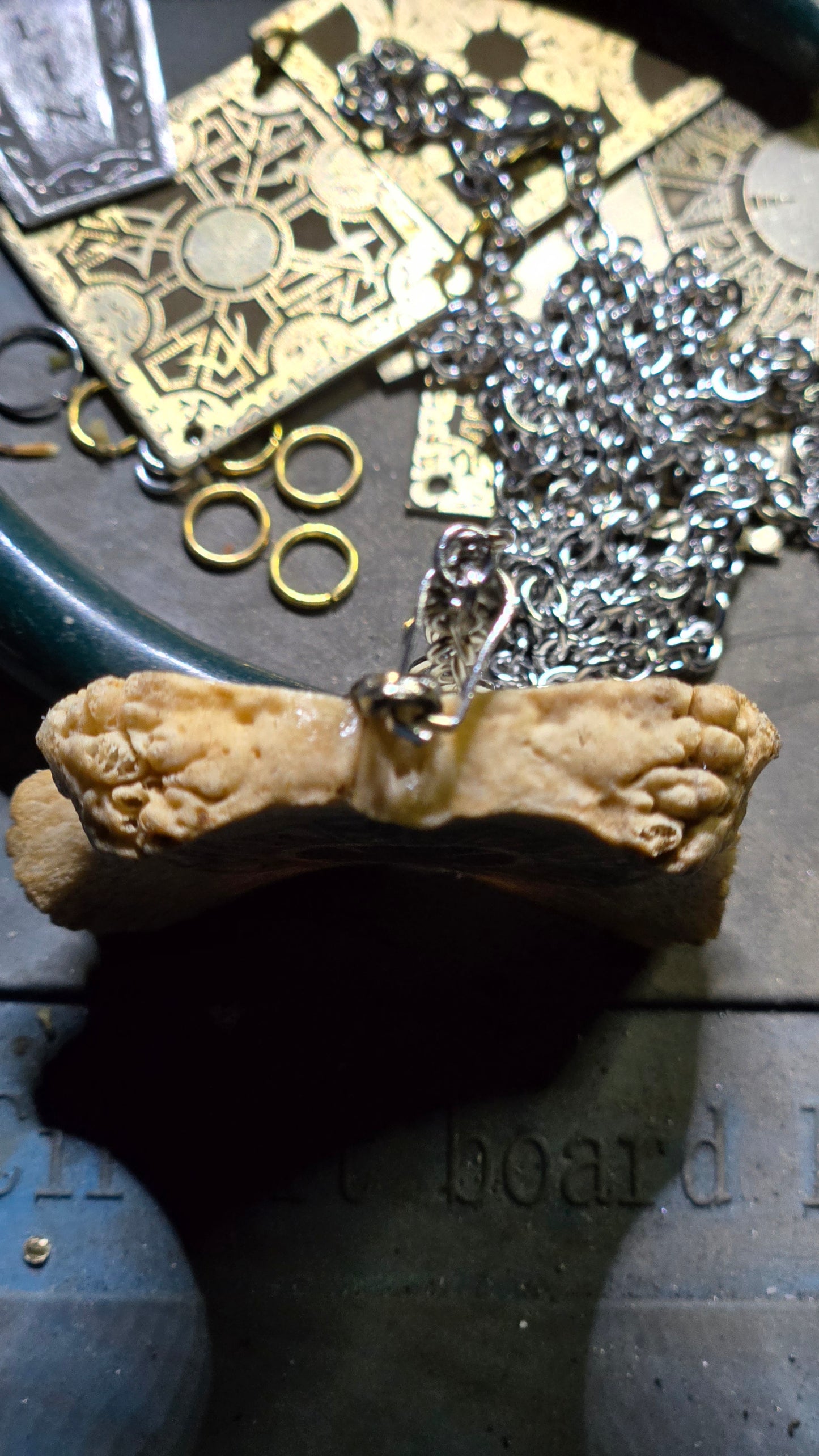 Real Bone Lament Configuration Pendant