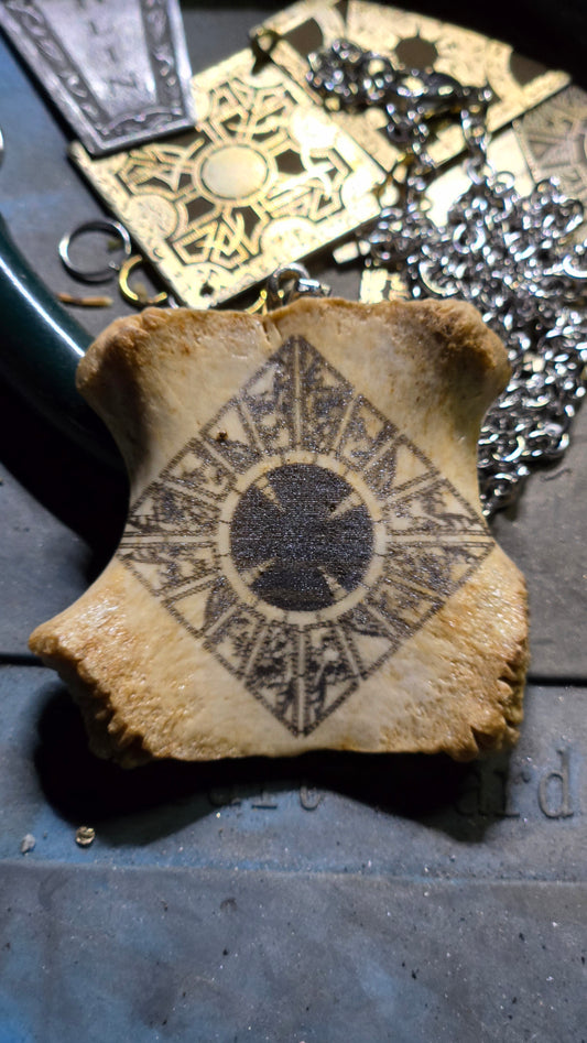 Real Bone Lament Configuration Pendant