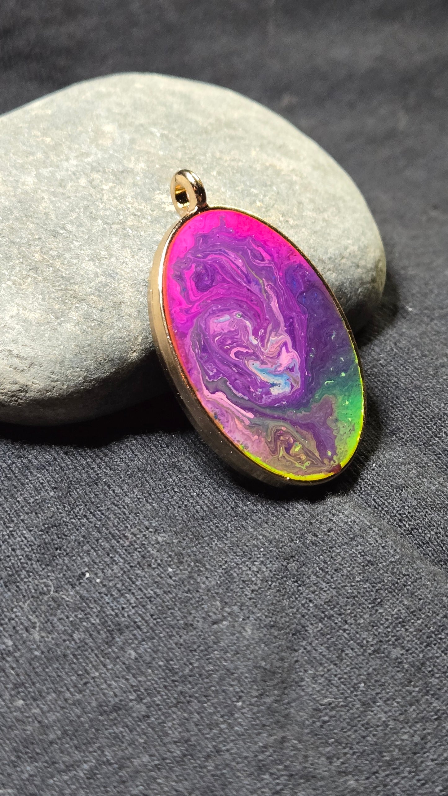 Multicolor Galaxy Resin Pendant