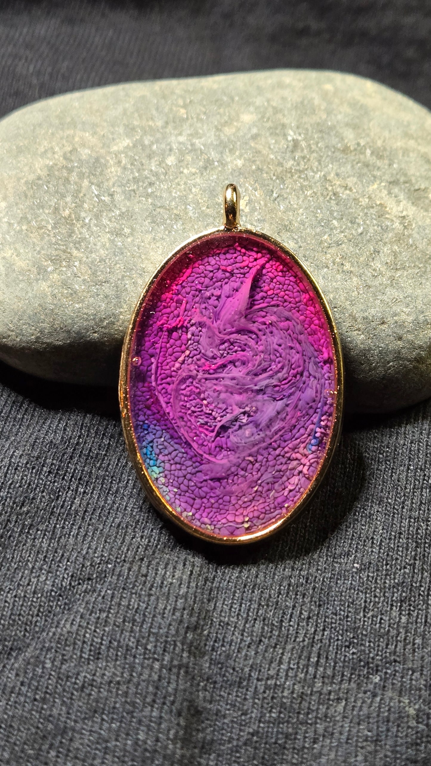 Multicolor Galaxy Resin Pendant