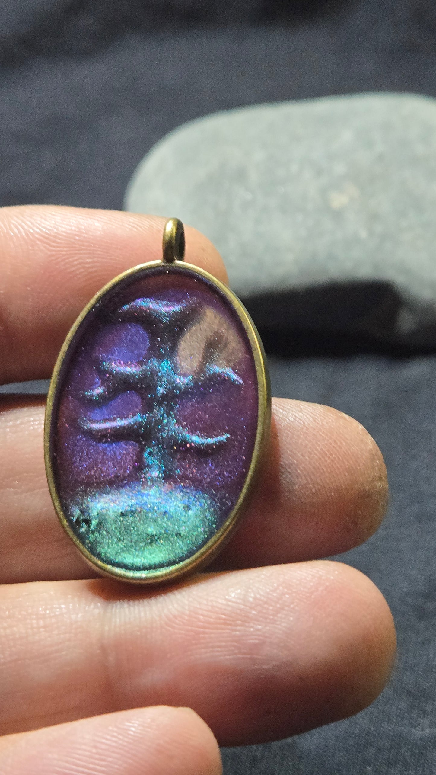 Dark Enchanted Tree Pendant