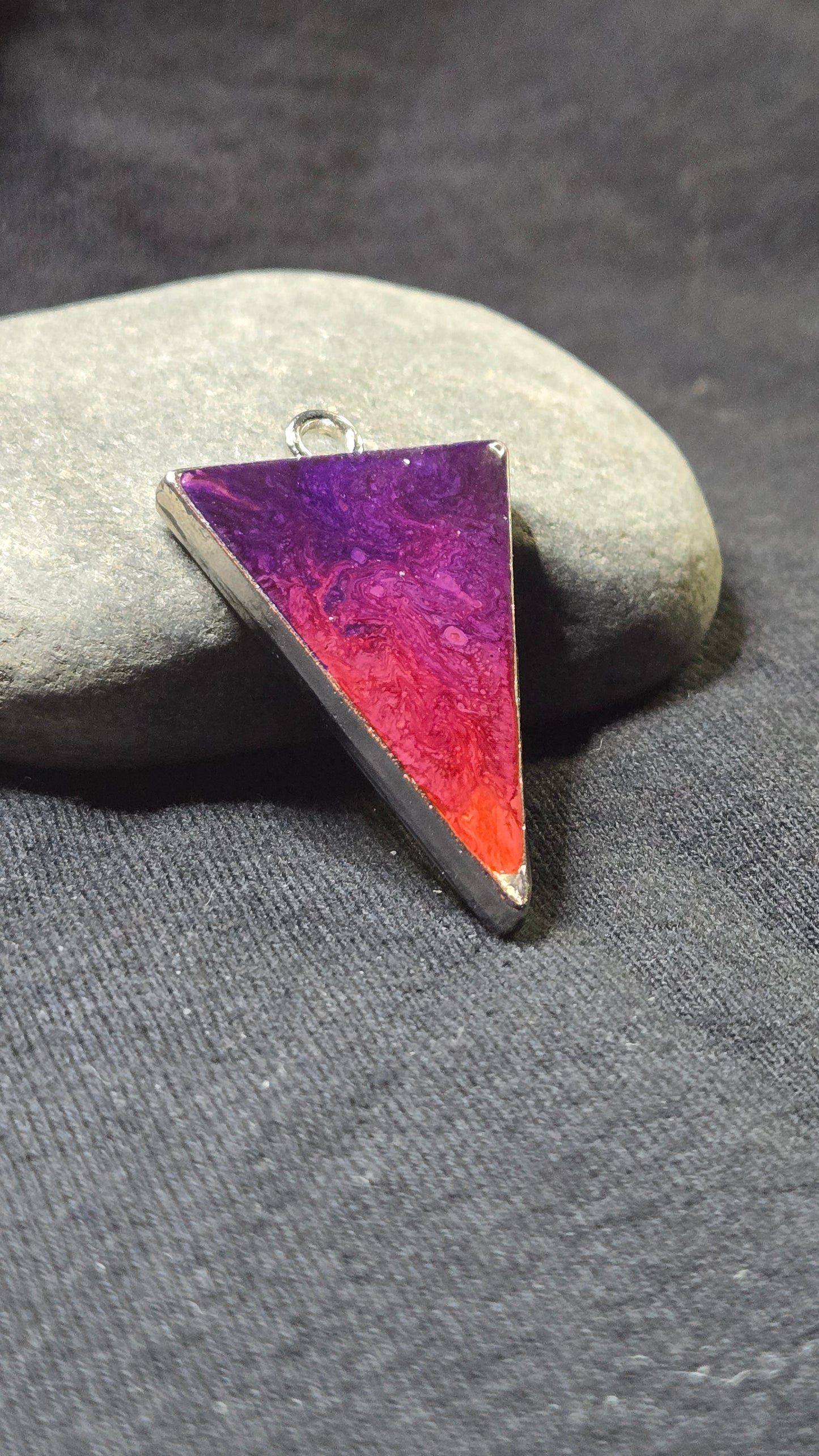 Multicolor triangle Gas Planet Pendant