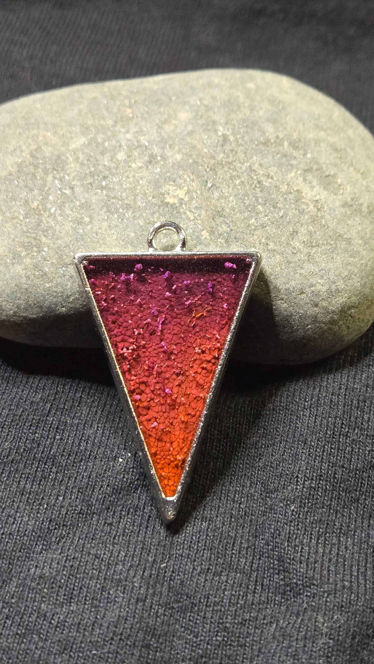 Multicolor triangle Gas Planet Pendant