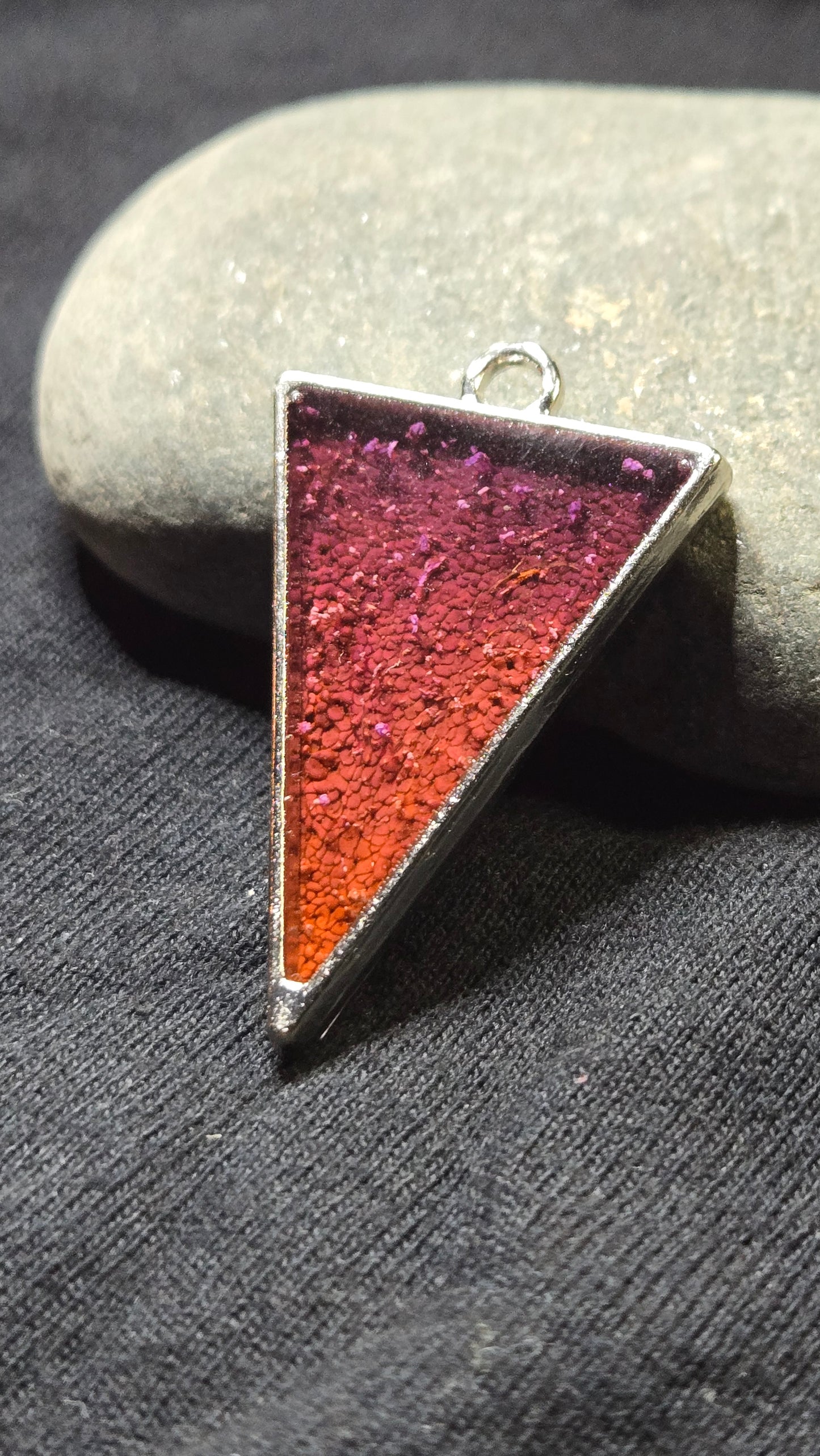 Multicolor triangle Gas Planet Pendant