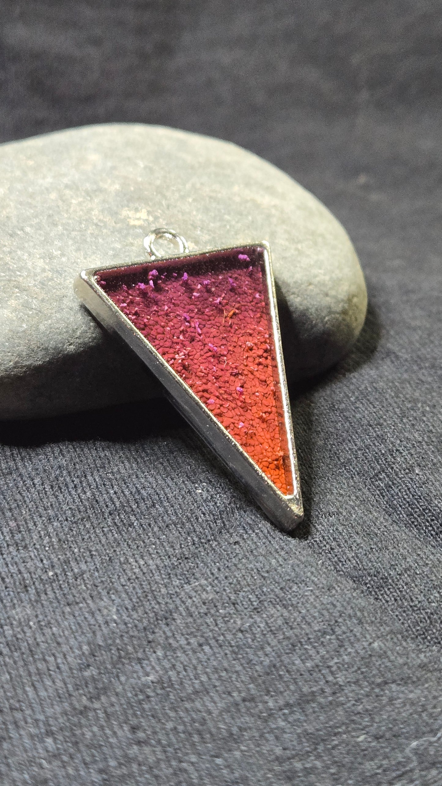 Multicolor triangle Gas Planet Pendant