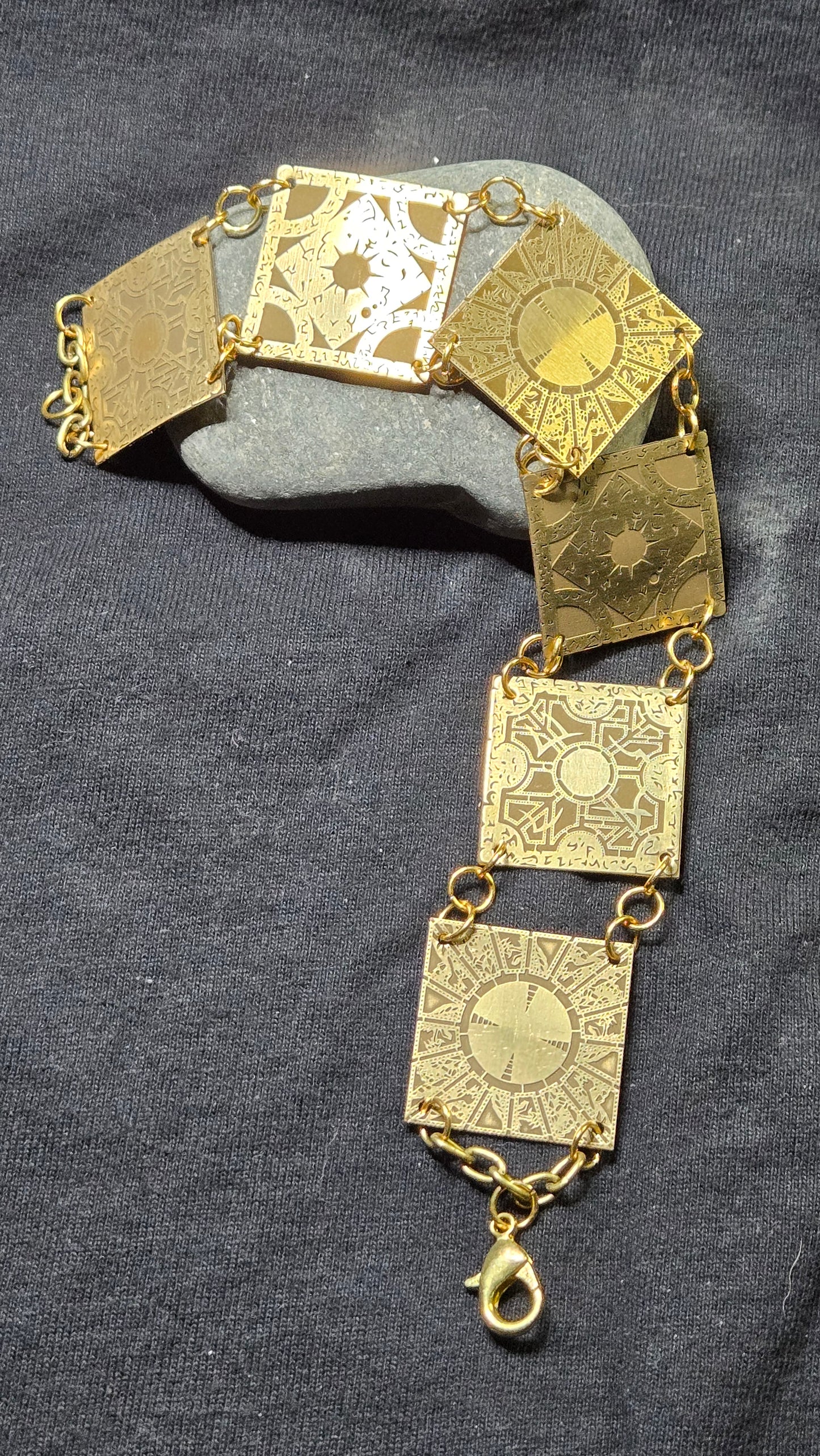 Brass Lament Configuration Panel Bracelet