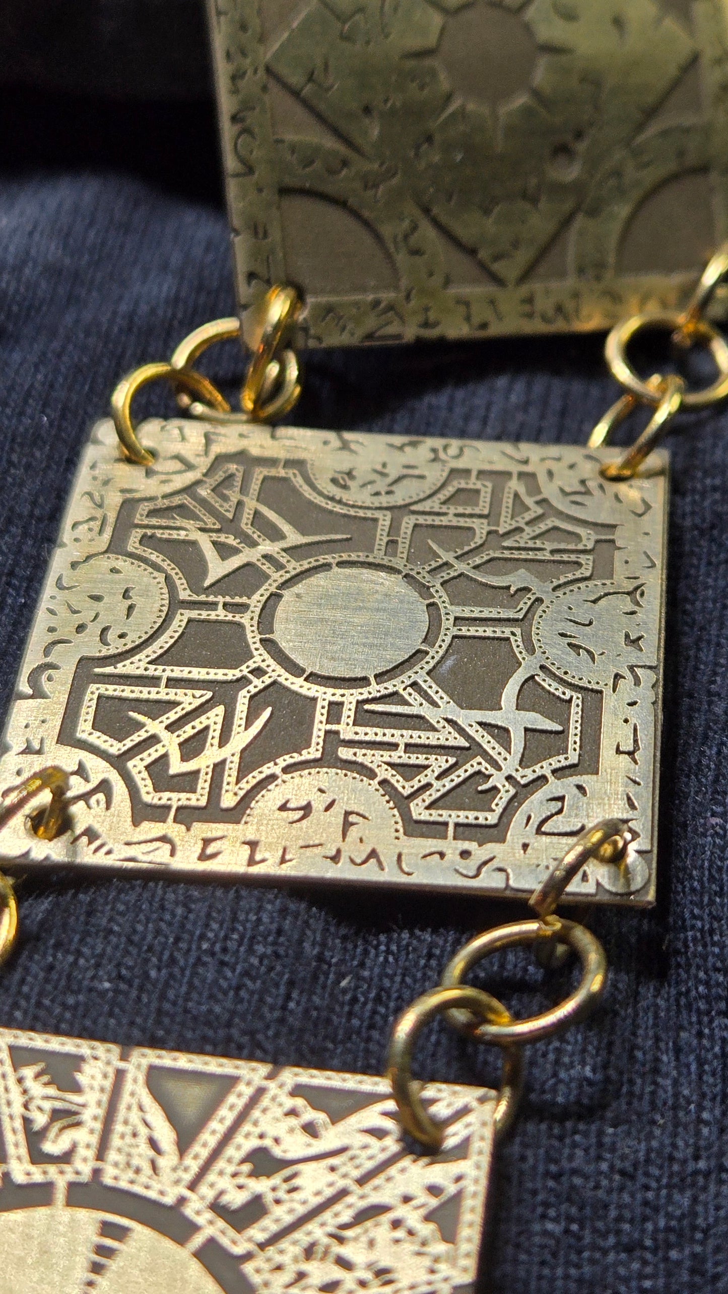 Brass Lament Configuration Panel Bracelet