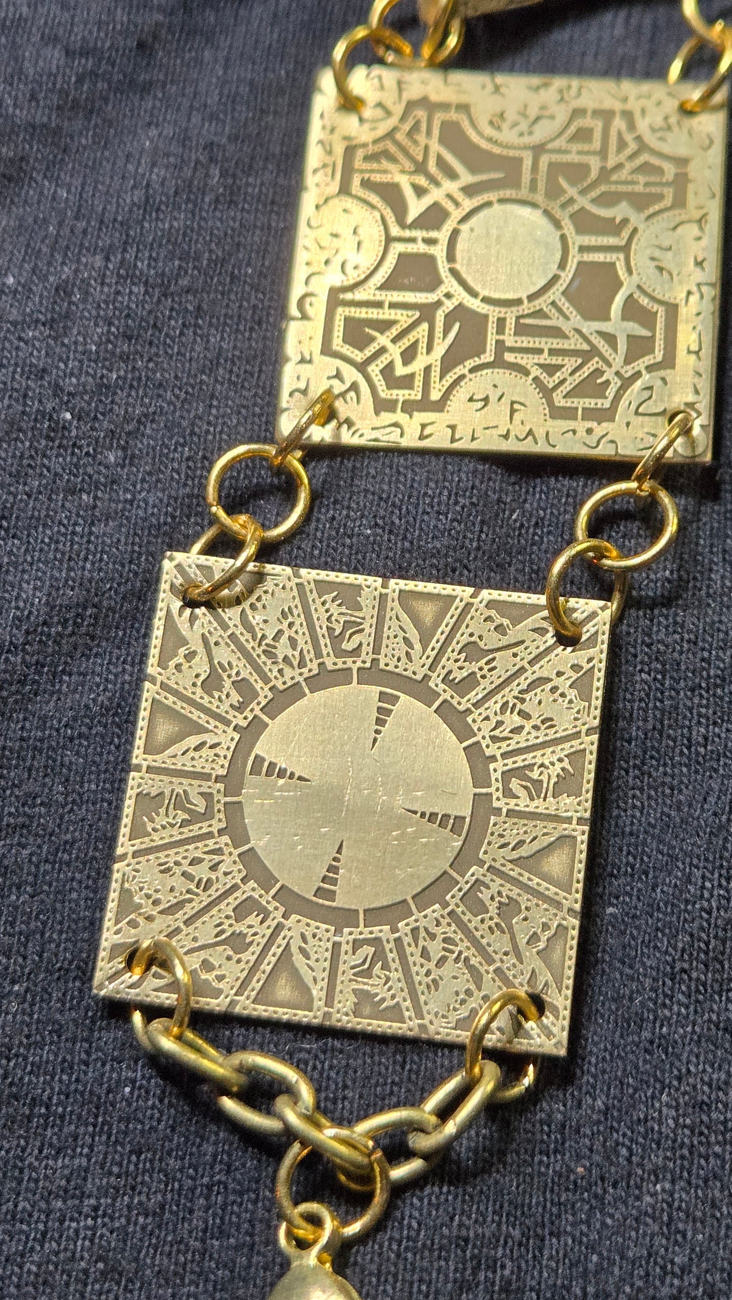 Brass Lament Configuration Panel Bracelet