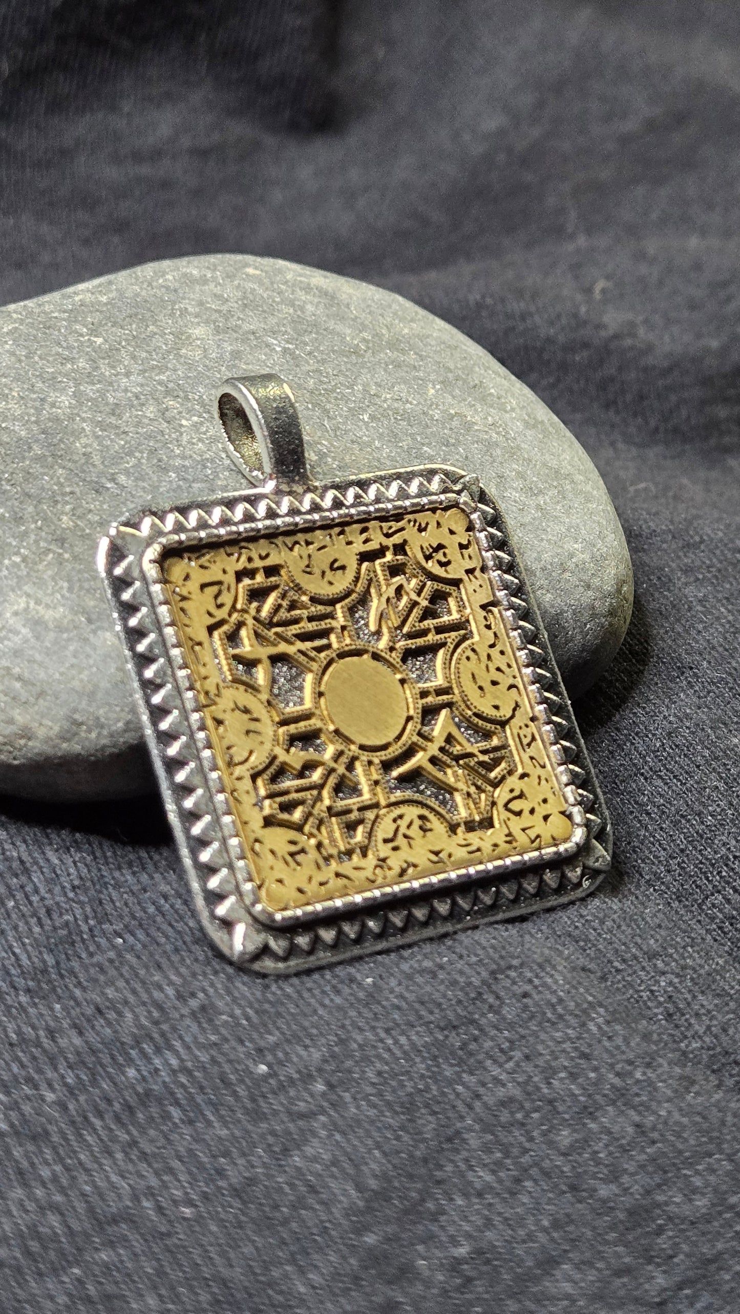 Lament Configuration Inlay Pendant Style 3