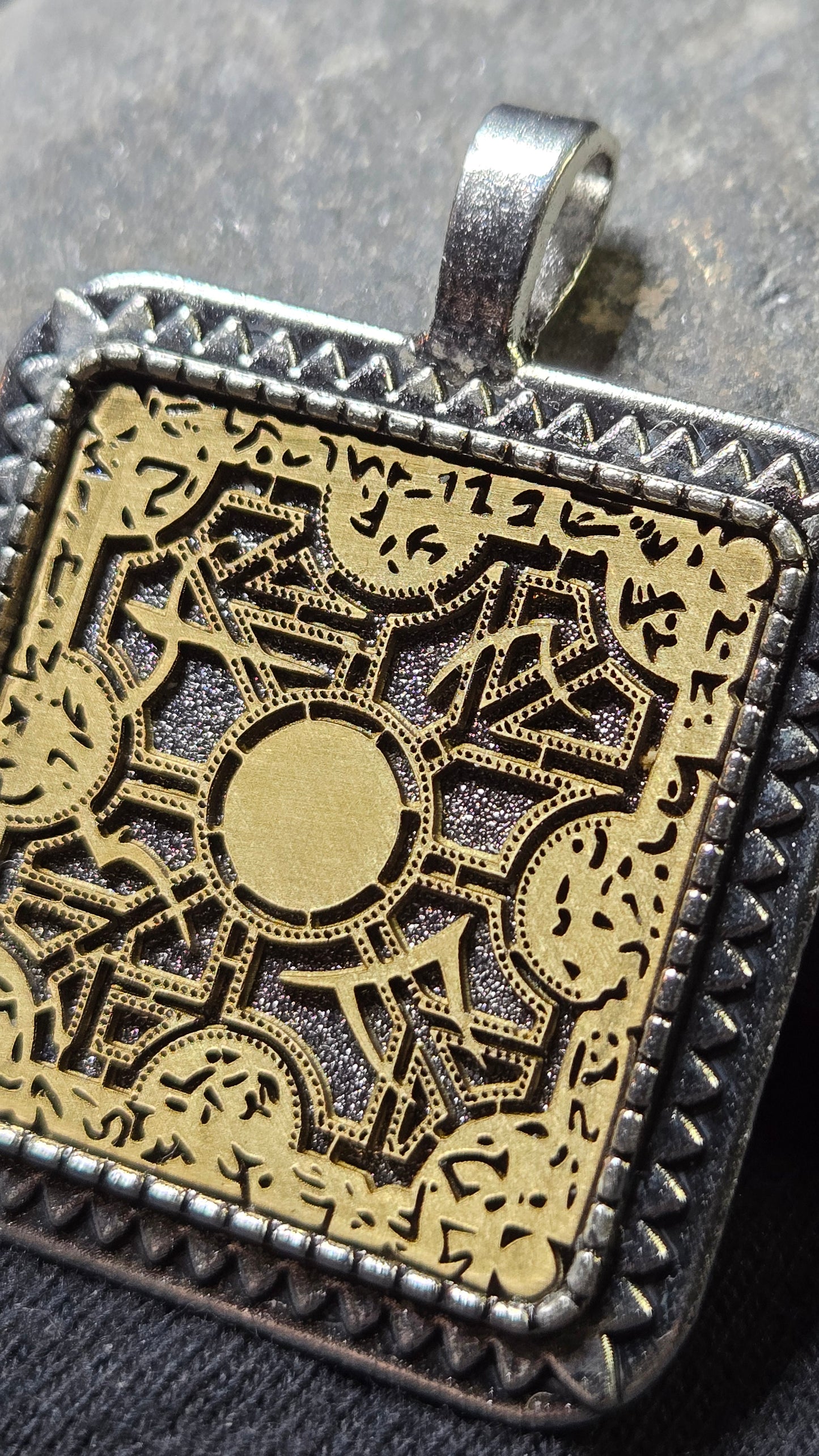 Lament Configuration Inlay Pendant Style 3