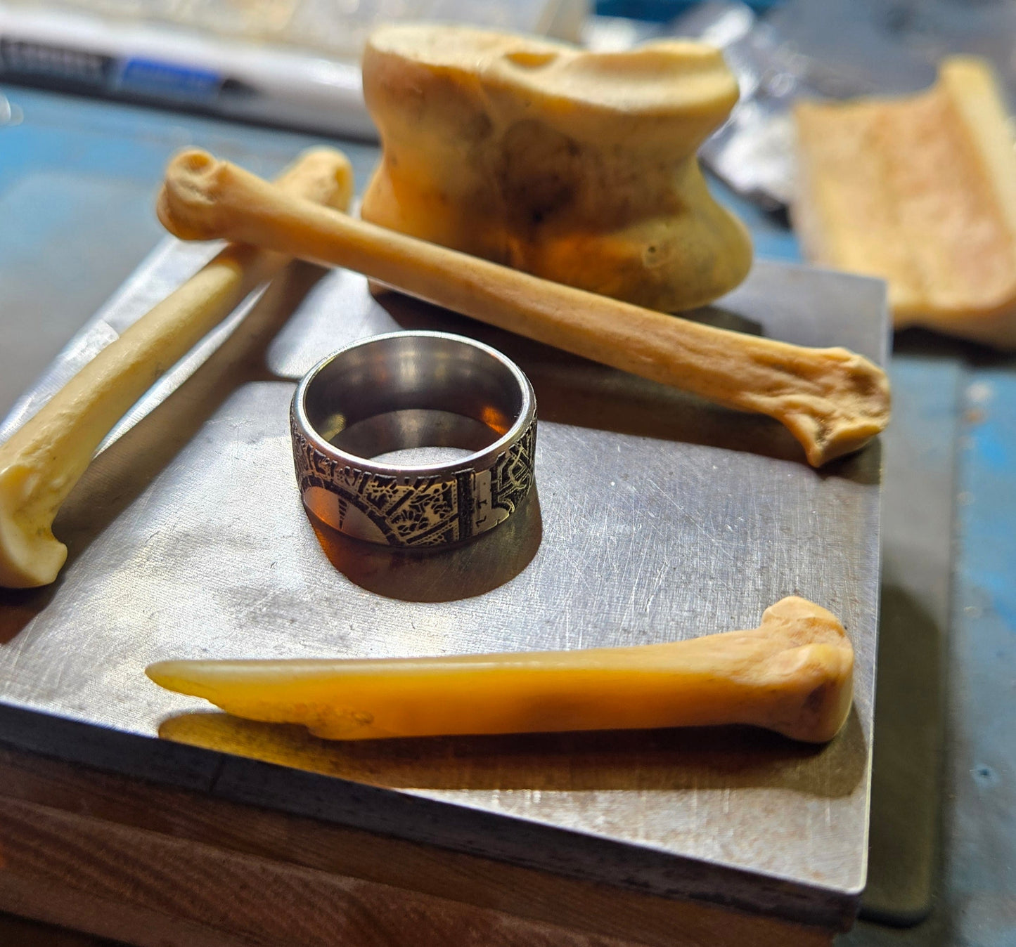 Size 5 Stainless Steel Lament Configuration Ring