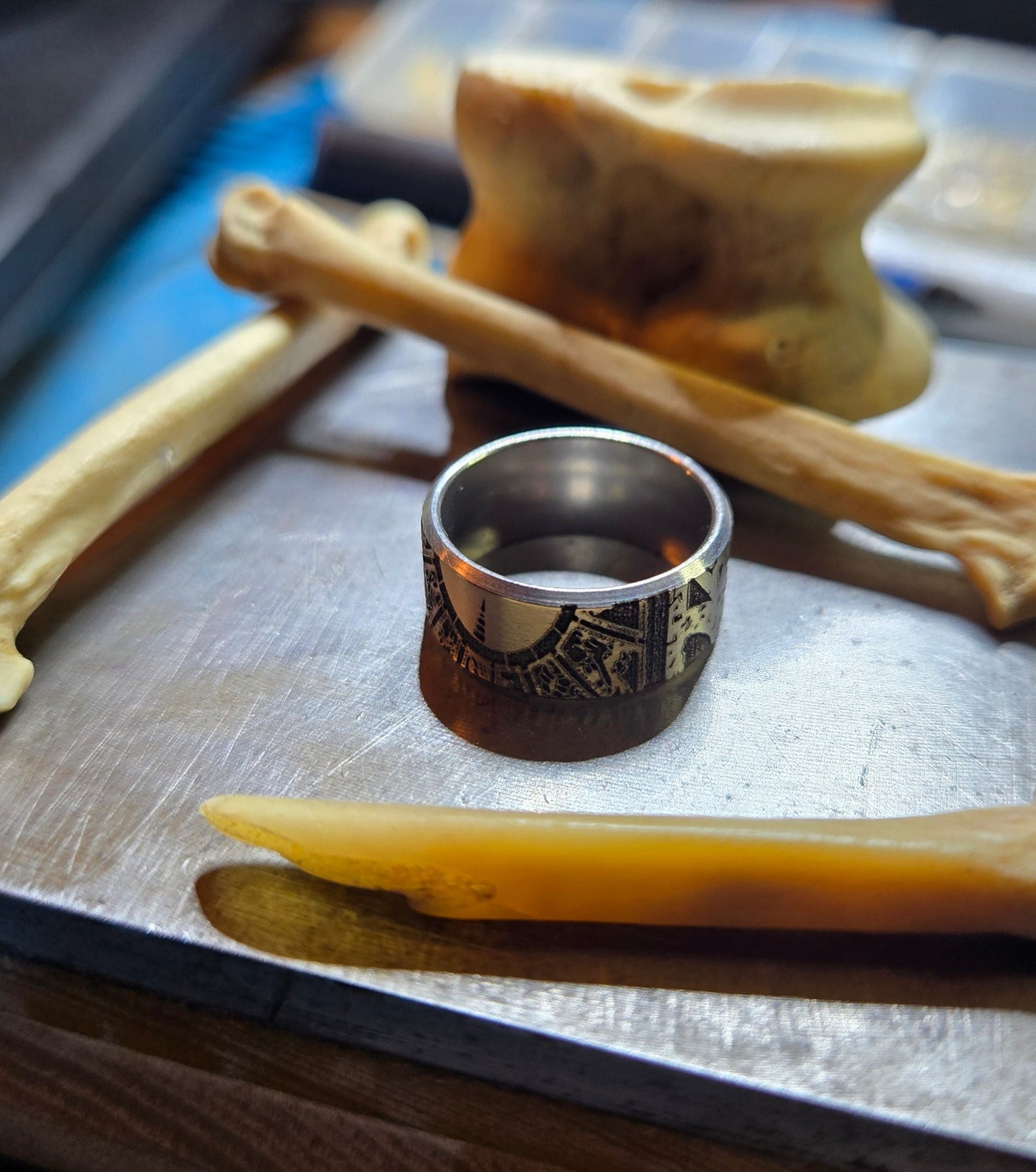 Size 6 Stainless Steel Lament Configuration Ring