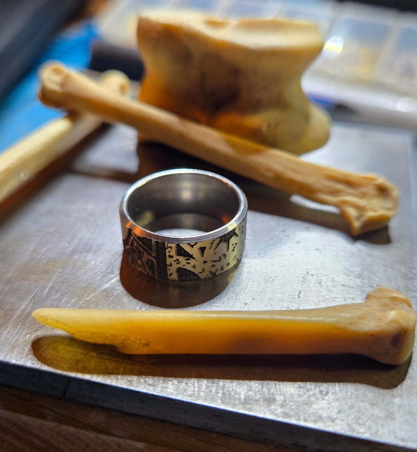 Size 6 Stainless Steel Lament Configuration Ring