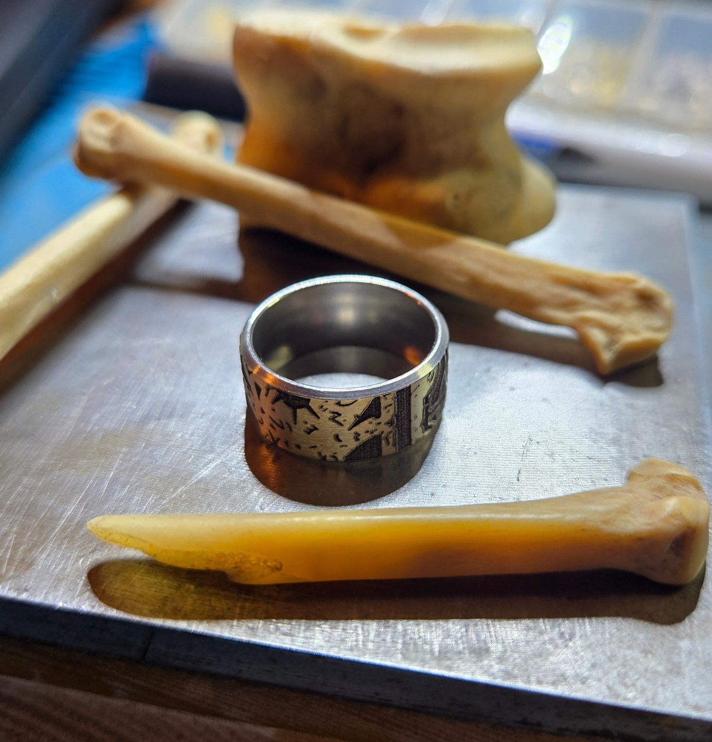 Size 6 Stainless Steel Lament Configuration Ring